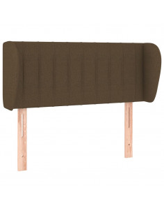 Testiera ad Orecchio Marrone Scuro 83x23x78/88 cm in Tessuto 2