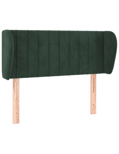 Testiera ad Orecchio Verde Scuro 93x23x78/88 cm in Velluto