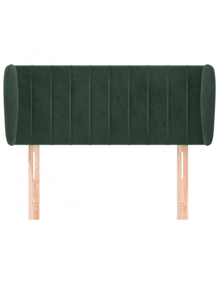 Testiera ad Orecchio Verde Scuro 93x23x78/88 cm in Velluto
