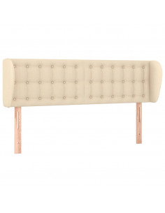 Testiera ad Orecchio Crema 147x23x78/88 cm in Tessuto 2