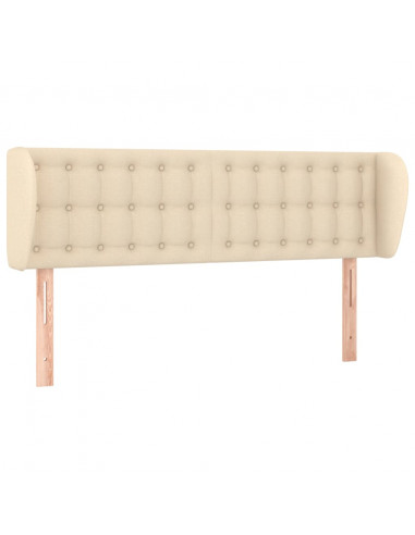 Testiera ad Orecchio Crema 147x23x78/88 cm in Tessuto