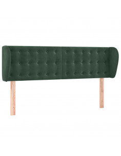 Testiera ad Orecchio Verde Scuro 147x23x78/88 cm in Velluto 2