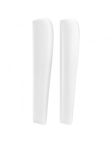 Testiera ad Orecchio Bianca 93x23x118/128 cm in Similpelle