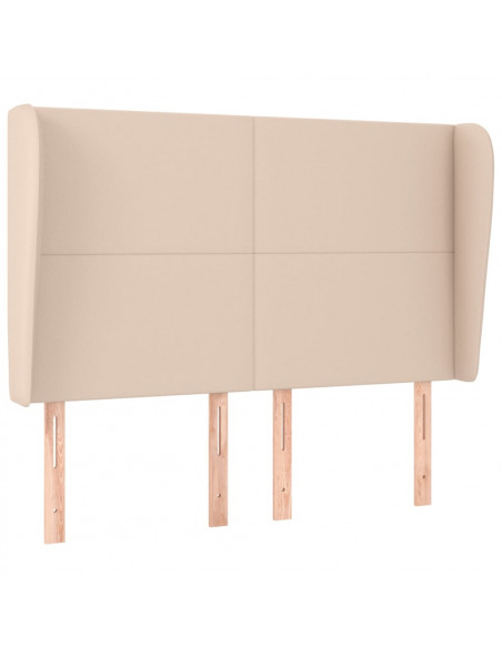 Testiera ad Orecchio Cappuccino 147x23x118/128 cm in Similpelle