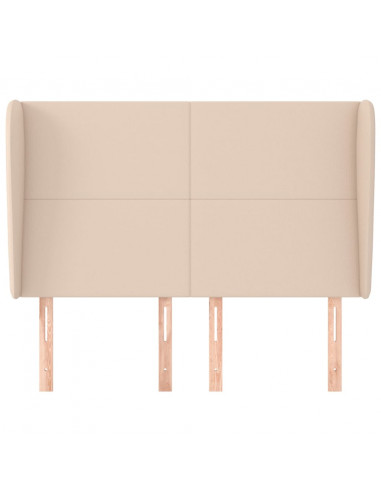 Testiera ad Orecchio Cappuccino 147x23x118/128 cm in Similpelle