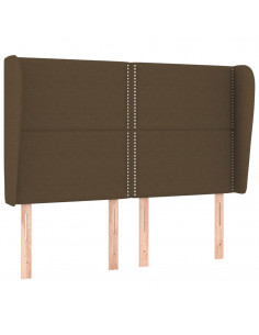 Testiera ad Orecchio MarroneScuro147 x 23 x 118/128cm inTessuto 2