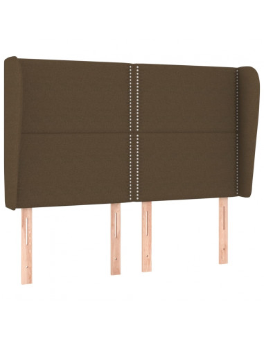 Testiera ad Orecchio MarroneScuro147 x 23 x 118/128cm inTessuto