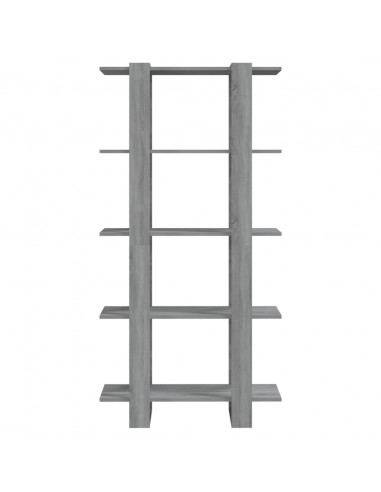 Libreria/Divisorio Grigio Sonoma 80x30x160 cm in Truciolato