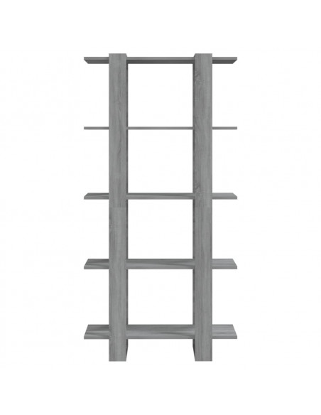 Libreria/Divisorio Grigio Sonoma 80x30x160 cm in Truciolato