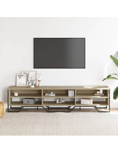 Mobile Porta TV Rovere Sonoma 180x34x41 cm Legno Multistrato
