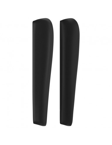 Testiera ad Orecchio Nera 103x23x118/128 cm in Similpelle