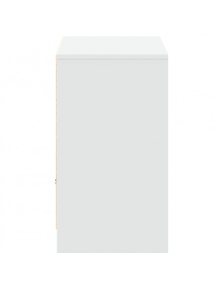 Mobile Porta TV con LED Bianco 91x34x61 cm in Truciolato