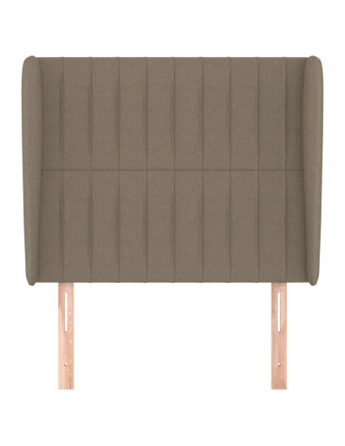 Testiera ad Orecchio Tortora 93x23x118/128 cm in Tessuto
