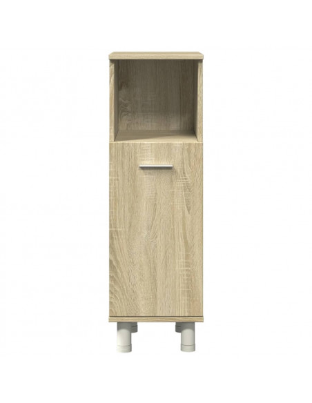 Set Mobili da Bagno 4 pz Rovere Sonoma in Legno Multistrato