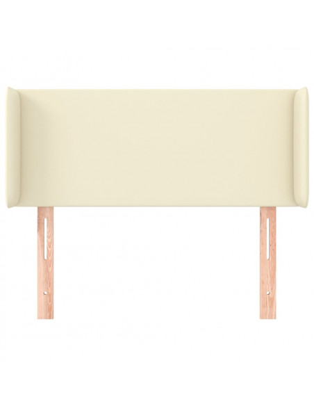 Testiera ad Orecchio Crema 103x16x78/88 cm in Similpelle