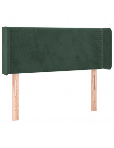 Testiera ad Orecchio Verde Scuro 83x16x78/88 cm in Velluto 2