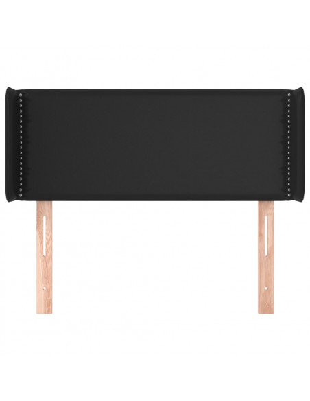 Testiera ad Orecchio Nera 93x16x78/88 cm in Similpelle