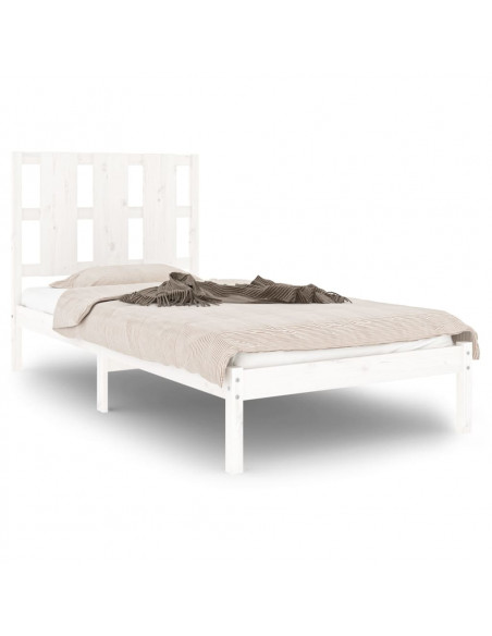 Giroletto Bianco in Legno Massello 90x190 cm Single