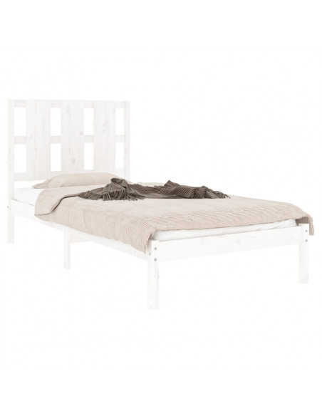 Giroletto Bianco in Legno Massello 90x190 cm Single