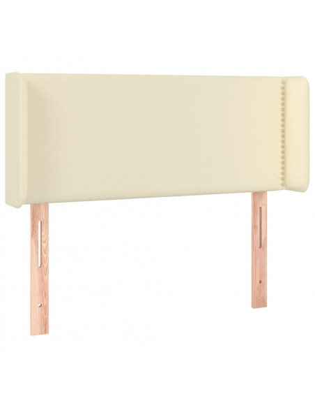 Testiera ad Orecchio Crema 103x16x78/88 cm in Similpelle