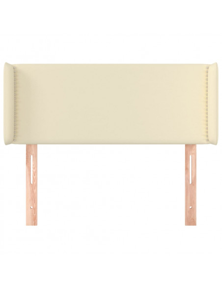 Testiera ad Orecchio Crema 103x16x78/88 cm in Similpelle
