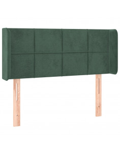 Testiera ad Orecchio Verde Scuro 93x16x78/88 cm in Velluto 2