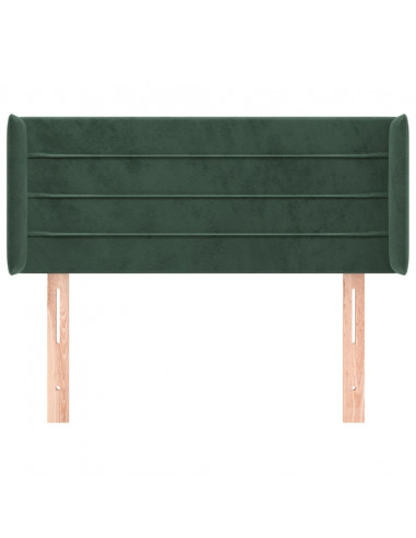Testiera ad Orecchio Verde Scuro 83x16x78/88 cm in Velluto