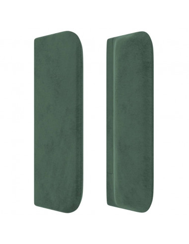 Testiera ad Orecchio Verde Scuro 83x16x78/88 cm in Velluto