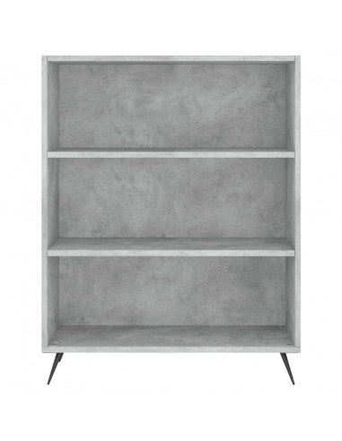 Libreria Grigio Cemento 69,5x32,5x90 cm in Legno Multistrato