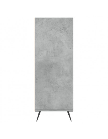 Libreria Grigio Cemento 69,5x32,5x90 cm in Legno Multistrato