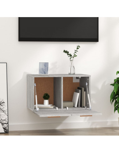 Mobile a Parete Grigio Sonoma 60x36,5x35cm in Legno Multistrato