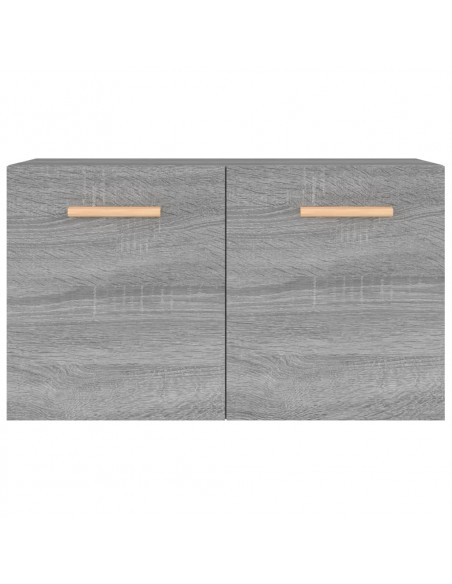 Mobile a Parete Grigio Sonoma 60x36,5x35cm in Legno Multistrato