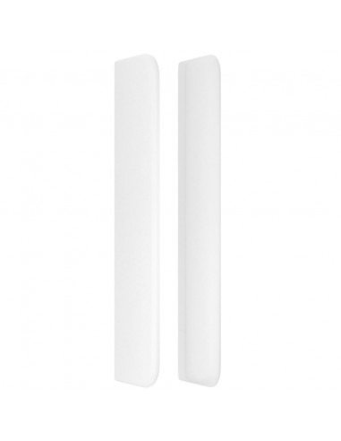 Testiera ad Orecchio Bianco 103x16x118/128 cm in Similpelle