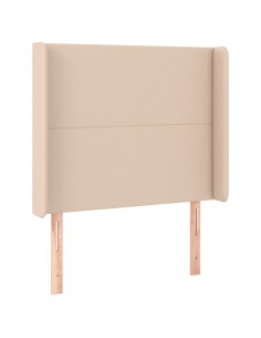 Testiera ad Orecchio Cappuccino 103x23x118/128 cm in Similpelle 2