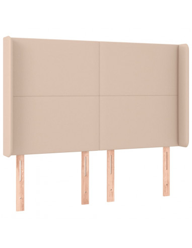 Testiera ad Orecchio Cappuccino 147x16x118/128 cm in Similpelle