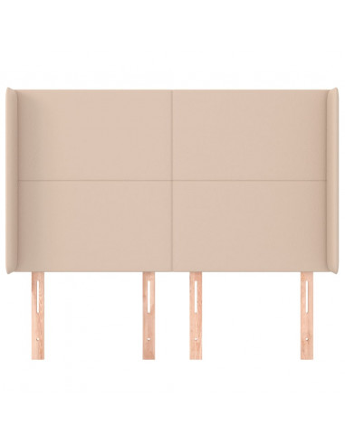 Testiera ad Orecchio Cappuccino 147x16x118/128 cm in Similpelle