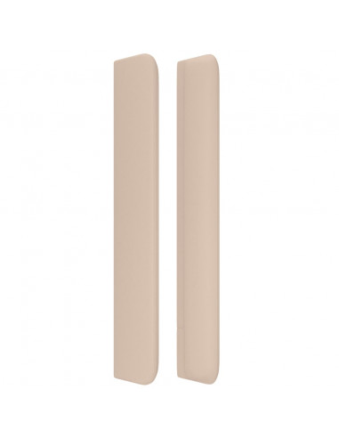 Testiera ad Orecchio Cappuccino 203x16x118/128 cm in Similpelle