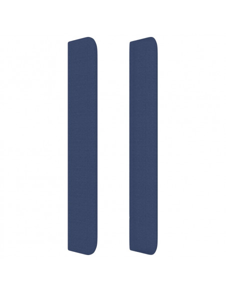 Testiera ad Orecchio Blu 93x16x118/128 cm in Tessuto