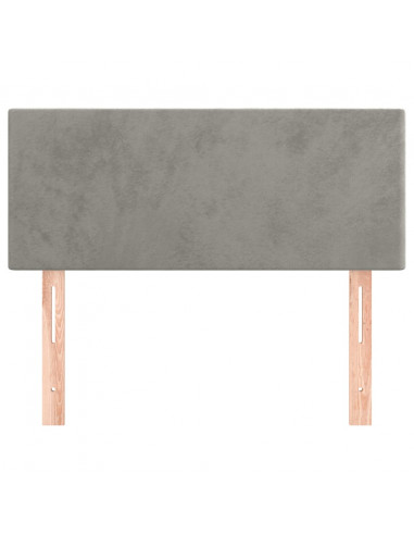 Testiera Grigio Chiaro 80x5x78/88 cm in Velluto