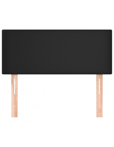 Testiera Nero 90x5x78/88 cm in Similpelle
