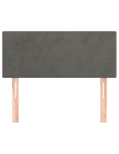 Testiera Grigio Scuro 90x5x78/88 cm in Velluto