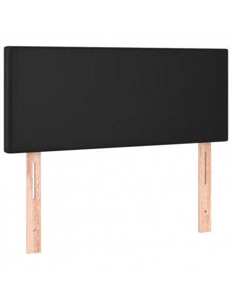 Testiera Nera 100x5x78/88 cm in Similpelle