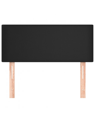 Testiera Nera 100x5x78/88 cm in Similpelle