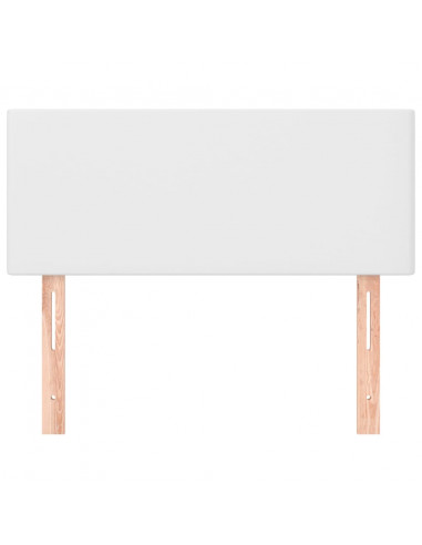 Testiera Bianco 100x5x78/88 cm in Similpelle