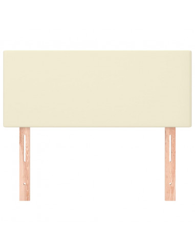 Testiera Crema 100x5x78/88 cm in Similpelle