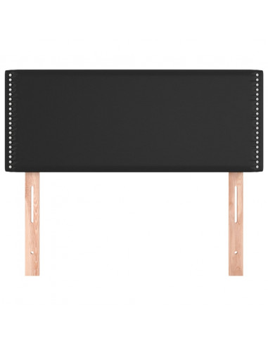 Testiera Nero 90x5x78/88 cm in Similpelle