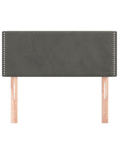 Testiera Grigio Scuro 90x5x78/88 cm in Velluto