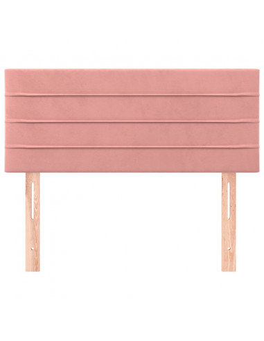 Testiera Rosa 90x5x78/88 cm in Tessuto