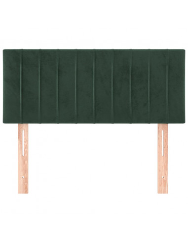 Testiera Verde scuro 90x5x78/88 cm in Velluto