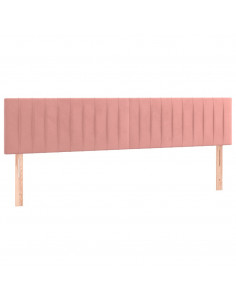 Testiere 2 pz Rosa 100x5x78/88 cm in Velluto 2